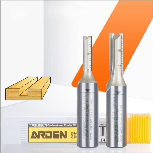 Woodworking tools double-edged milling cutter tct straight mill cutting knife trimming engraving machine head slotting milling