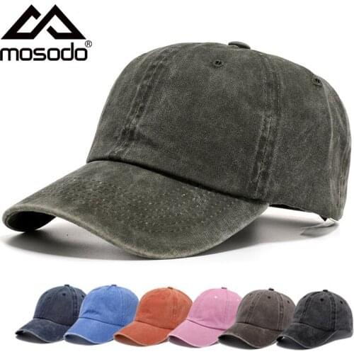 Mosodo Denim Baseball Caps Men Women Solid Baseball Cap Summer Hat Snapback Hats Casual Hip Hop Cap 2021 Fashion New Accessories