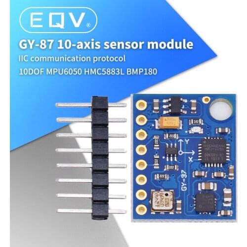 GY-87 10DOF Module MPU6050 HMC5883L BMP180 GY87 Sensor Module GY87 For Arduino