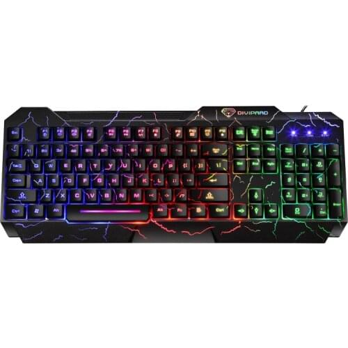 GK-60 Factory Price OEM Wired Gaming Mechanical USB Computer Keyboard 104 Key waterproof easy convenient quick tablet Keyboard