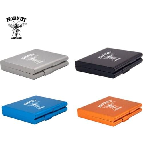 HORNET Metal Cigarette Case Cover (92mm*83mm) Holding 20 Regular Size Cigarettes Tobacco Box Smoking Accessories