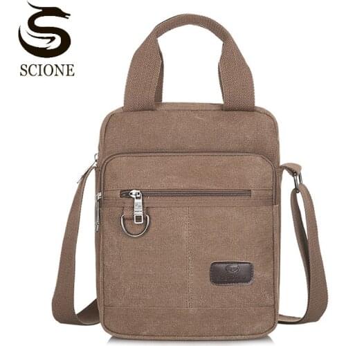 Men Quality Canvas Messenger Bags Male Fashion Casual Crossbody Bag Solid Color Shoulder Bag Travel Handbags 2021 Pouch XA112M