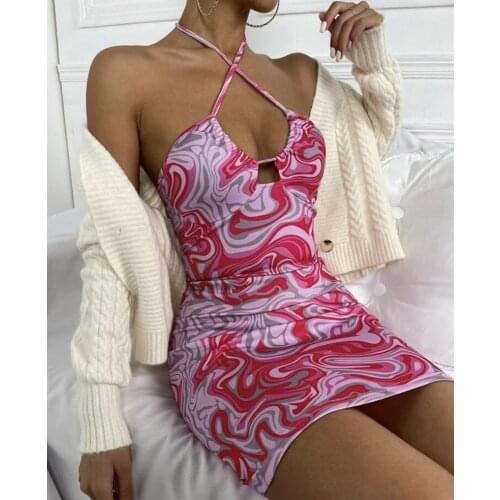 2019 Leopard Print Sexy Dress Women Sleeveless Summer Evening Party Dress Club Short Mini Dresses