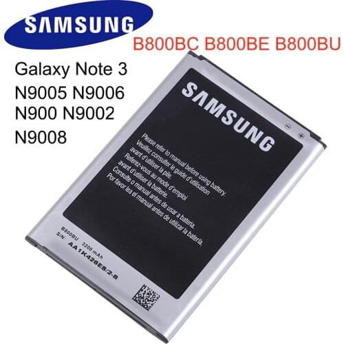 SAMSUNG Original B800BE B800BC B800BU battery For Samsung Galaxy Note3 N900 N9002 N9005 N9006 N9008 Replacement Battery with NFC