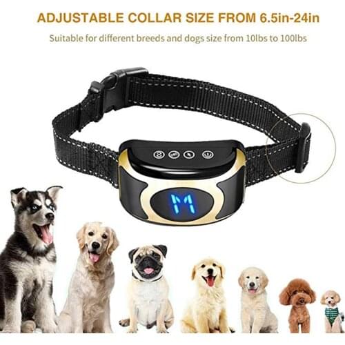 3 in 1 Dog Training Collar Electronic Anti Bark Collar Waterproof Bark Collars For Dog Shock Vibration and Sound Stimuli Perro