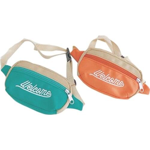 Fanny Pack Casual Letter Print Hip Bum Bag Crossbody Purse Waist pack Chest bag with Adjustable Strap for Boys Girls