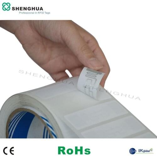 10pcs/pack iso18000-6c UHF RFID solution ALN9662 tag rfid inlay paper label anti-theft for library stock warehouse management