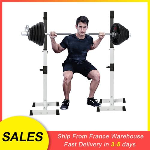 Adjustable Height 105-160cm Multifunctional Barbell Squat Rack Split Type Large Fitness Equipment HWC