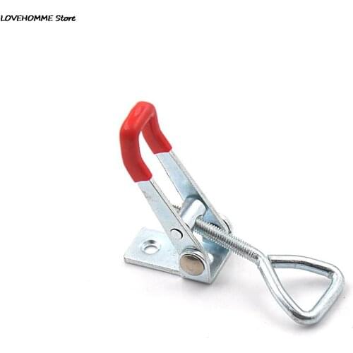 1pcs metal+plastic Adjustable toggle clamp Quick Clip Toggle Clamp Clip 100Kg 220Lbs Holding Metal Latch Hand Tool