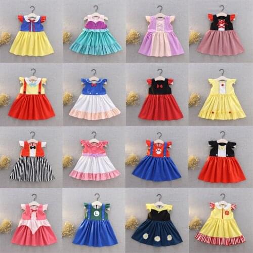 2 3 4 5 6 Years Baby Princess Dress Girl Costume Birthday Party Dress Kids Toddler Festive Halloween Toddler Costumes Clothing