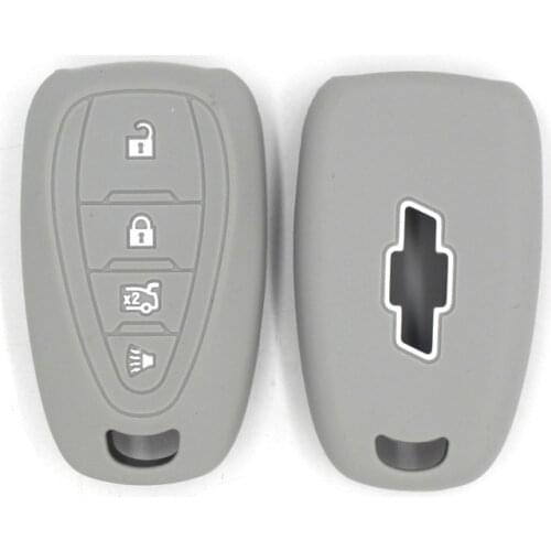 Silicone Key Fob Case Cover Skin Sticker Protected for Chevrolet Equinox Camaro AVEO Impala GMC Terrain BTN Accessories