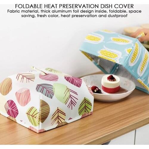 Foldable Food Covers Keep Warm Hot Aluminum Foil Cover Dishes Insulation Utilidades Kitchen Table Accessories Tools