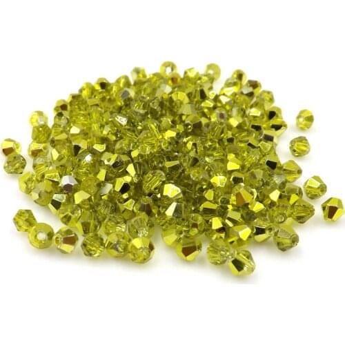 #5301 3mm 500pcs Glass Crystals Beads Bicone Faceted Bead loose Spacer Beads DIY Jewelry Making-[Roast color]#241