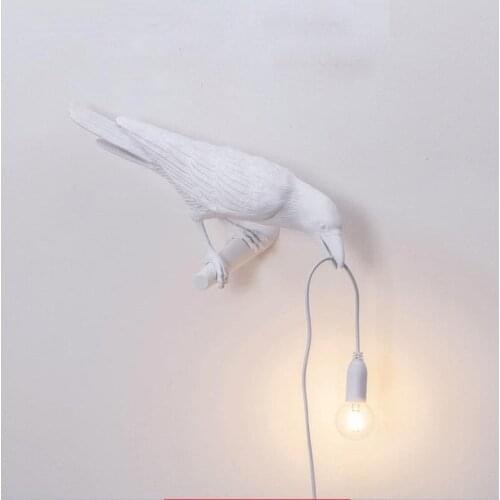 Postmodern Industrial Style Wall Light European Childrens Resin Wall Lamp Restaurant Study Bedroom Bird Wall Lamp Simple Lights