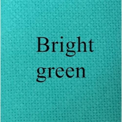 New arrival 40x40cm bright green 14ct cross stitch fabric aida coth canvas DIY handmade needlework sewing craft supplies