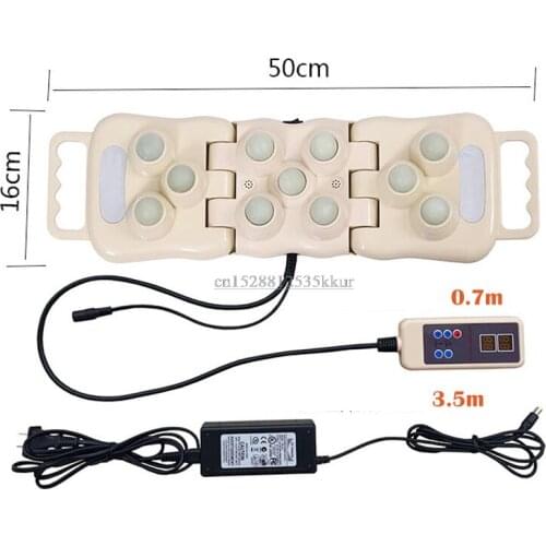 Health Care Electric Jade germanium stone massage balls Foldable Natural Tourmaline Far Infrared Heat Mat Back Neck Pillow