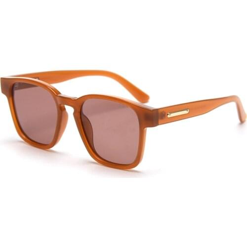 Veshion Tr90 Frame Polarized Sunglasses Women Brown Square Male Sun Glasses Uv400 Korean Style 2021 Gift for Girl Friend