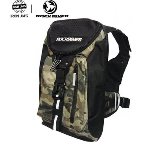 ROCK BIKER Motorcycle Backpack Waterproof Helmet Bag Outdoor Touring Luggage Rider Motocross Equipment Saddle Bag