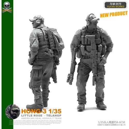 1/35 Us Navy Seals Resin Soldier Hong - 03