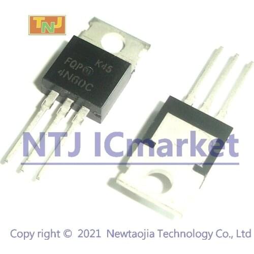 10 PCS FQP4N60C TO-220 FQP4N60 4N60C 4N60 4A 600V N-Channel MOSFET