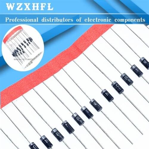 100Pcs Rectifier Diodes 1A DO-41 1N4001 1N4002 1N4004 1N4007 50V 100V 200V 400V 1000V in4007