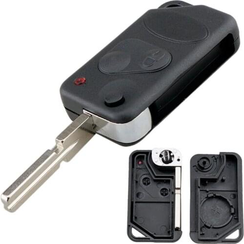 2Buttons Remote Key Fob Shell Flip with P38 Blade for Land Rover Discovery 1995-2004 Freelander-2002-2004 Range Rover 1995-2004