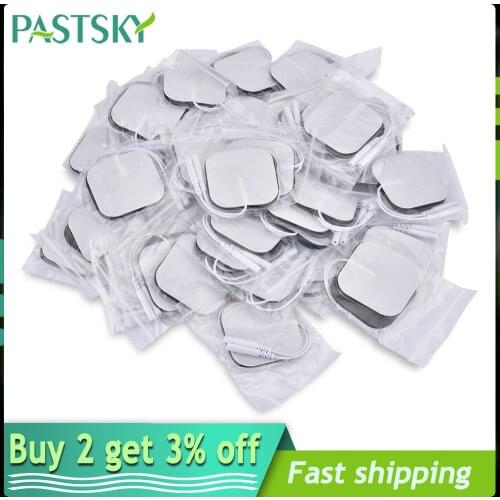 5*5cm/4*4cm EMS Electrode Pads for Tens Digital Therapy Machine Massager Acupuncture Physiotherapy Machine Stimulator Patch
