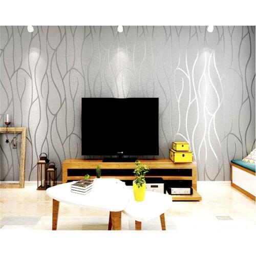 Beibehang Simple modern non - woven wallpaper 3d stereoscopic video wall furniture papel de parede papier peint