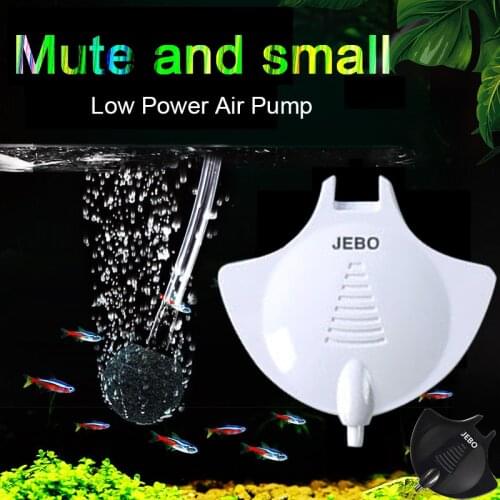 Super Silent Air Pump JEBO Black/White Nano Hang On Quiet mute With mini Air Tube Air Stone Aquarium Fish Water Plant Tank