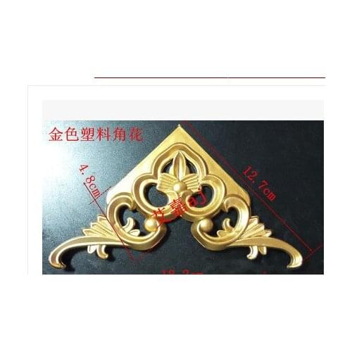 Cross stitch floral black plastic frame double photo material 03