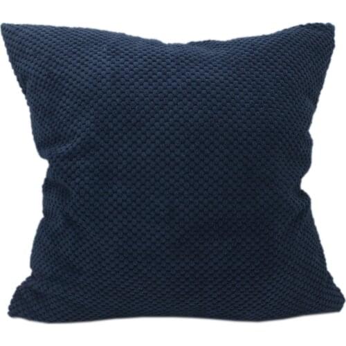 CURCYA Soft Corduroy Velvet Cushion Cover Solid Colors Car Sofa Cushion Waist Pillow Cases Housse De Coussin Throw Pillow Covers