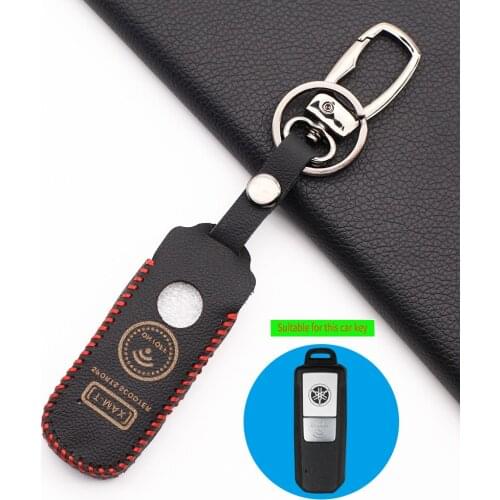 For Yamaha TMAX 530 DX SX motorcycle 2017/2018 Hot Sale 100% Leather Motorcycle Modified Remote Keychain Key Case Bag Cover