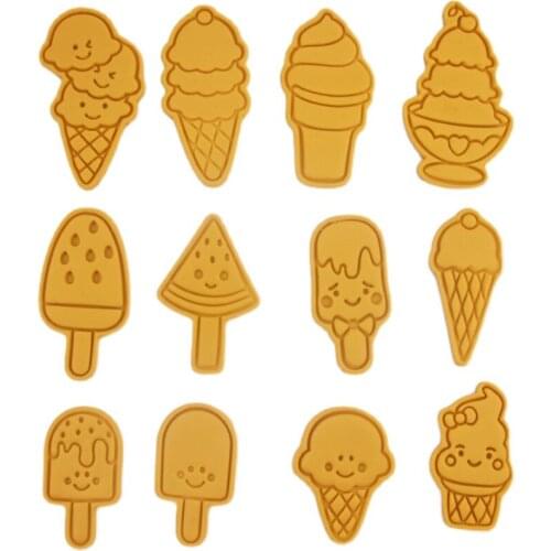 Food Grade Ice Cream Shaped Cookie Cutter Fondant Cake Decorating Tools Cookie Biscuit Parsty Baking Mold