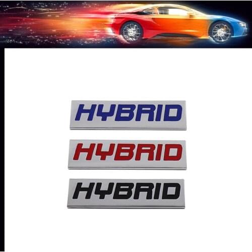 Premium HYBRID car Engine Hood Fender trunk Tail Rear Bonnet Nameplate Decal Emblem Badge Sticker for Universal