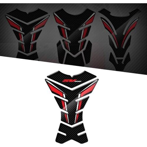 For Suzuki SV650 SV650S SV650X 3D Carbon-look Motorcycle Tank Pad Protector Sticker