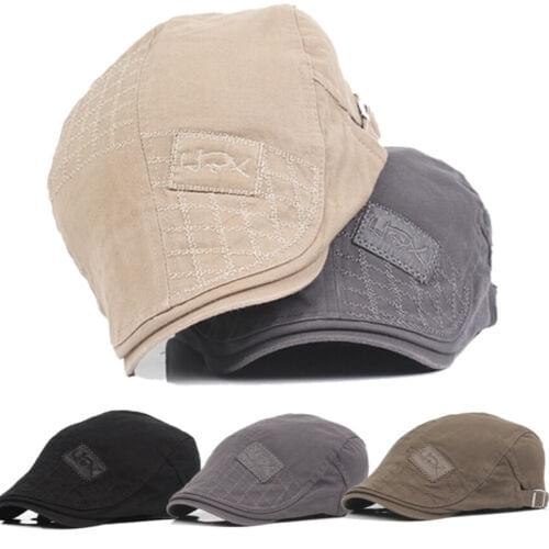 2019 New Newsboy Bakerboy Gatsby Cap Ivy Hat Solid Cotton Golf Driving Sun Flat Cabbie Beret Driver Hat