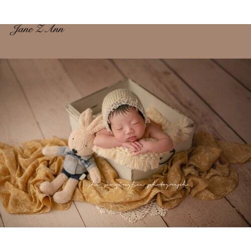Printed cotton linen wrap newborn baby basket filler cloth towel bedding baby photo photography props 180x70cm
