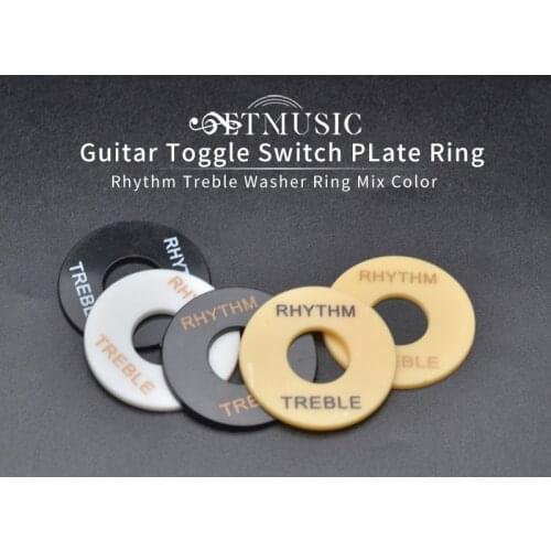 2pcs Plastic Guitar Toggle Switch Plate Rhythm Treble Washer Ring DIY for LP Electric Guitar Replacement Parts
