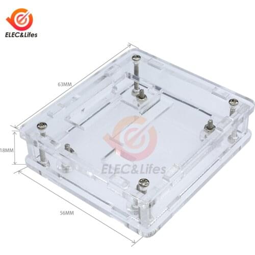 1Pcs W1209 Transparent Acrylic Case Shell Housing For W1209 Digital LED DC 12V Temperature Controller Switch Module Board