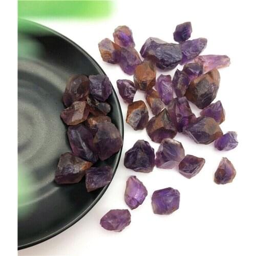 Drop Shipping 100g Natural Amethyst Purple Quartz Tumbled Crystal Original Stone Healing Reiki Natural Stones and Crystals