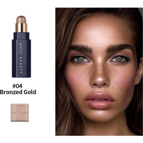 QIBEST Face Shadow Concealer Highlighter Stick Facial Contour Brighten Makeup