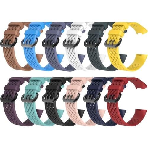Strap for Fitbit Charge 4 Band Silicone Waterproof Wristband Bracelet Correa Watchbands for Fitbit Charge 3 3SE Smart Watch Band