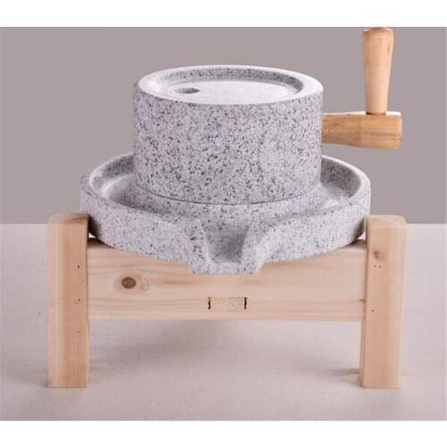 With wooden frame white granite 2030 soybean stone mill | stone grinder
