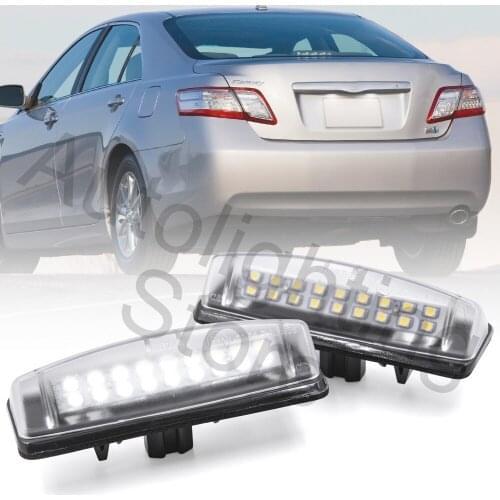 2pcs LED License Number Plate Light For Lexus Toyota Scion Prius Replace OEM 81271-30291 81271-53011