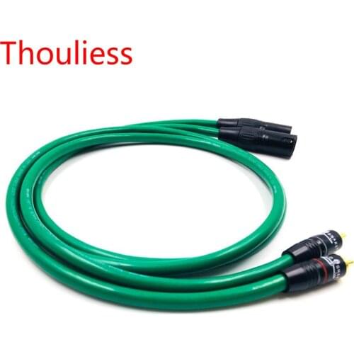 Thouliess Pair Type-SNAKE-1 RCA to XLR Balacned Audio Cable RCA Male to XLR Male Interconnect Cable with MCINTOSH USA-Cable