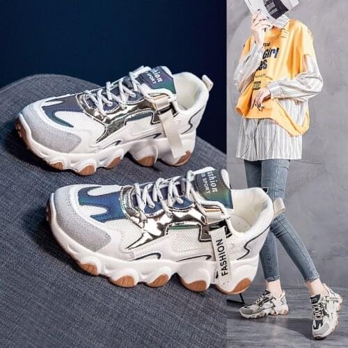 Nice Pop shoes womens autumn and winter womens shoes explosions breathable wild casual shoes platform white sneakers tide