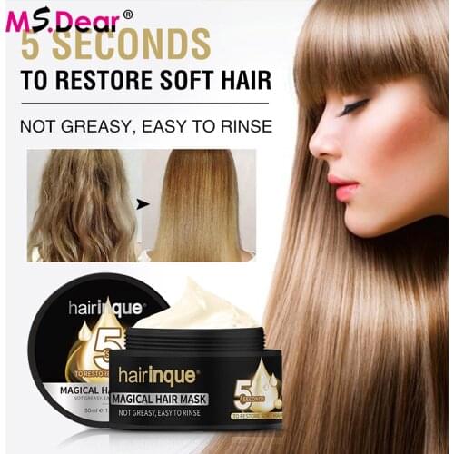 50ml Women Treatment hair mask moisturizing nourishing 5 seconds Repair hair damage restore soft hair care mask copy for girls