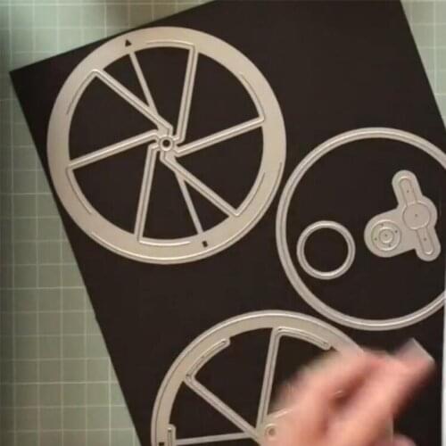 Magic Windows Rotate Gear 2021 Metal Cutting Dies Stencil for DIY Scrapbooking Embossing Photo Album Decoration Paper Craft