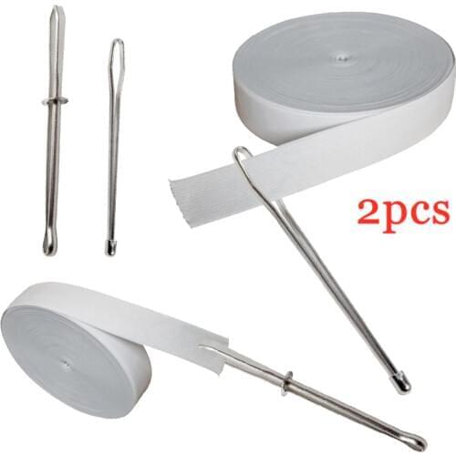 2pcs Elastic Band/Rope Wearing Threading Guide Forward Device Tool For Wear Rope Threading Needle Sewing Utility DIY Sewing Tool