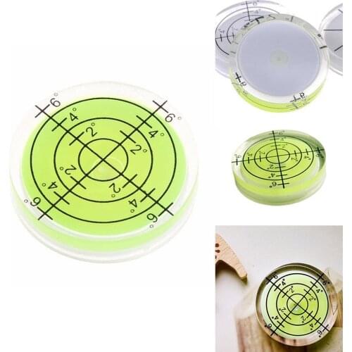 1 Pcs 32*7mm Spirit Bubble Degree Mark Level Tool Measuring Round Meter Circular I1X3